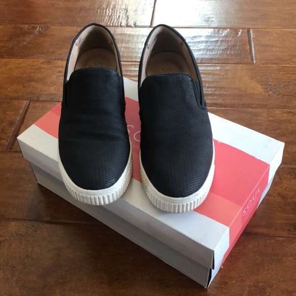 Naturalizer Soul TIA Black 7 1/2 7.5 Shoes Slip On Platform Sneakers - Picture 16 of 16